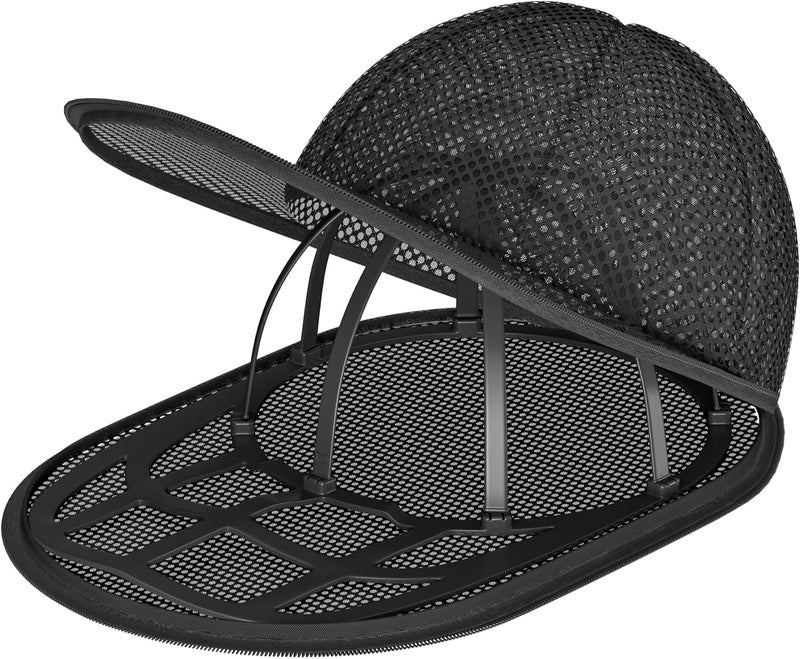 LONGD Hat Washer Cage with Snap Lock - Machine/Dryer Safe Compact Hat Cleaner for Baseball Caps & Storage - Image 2
